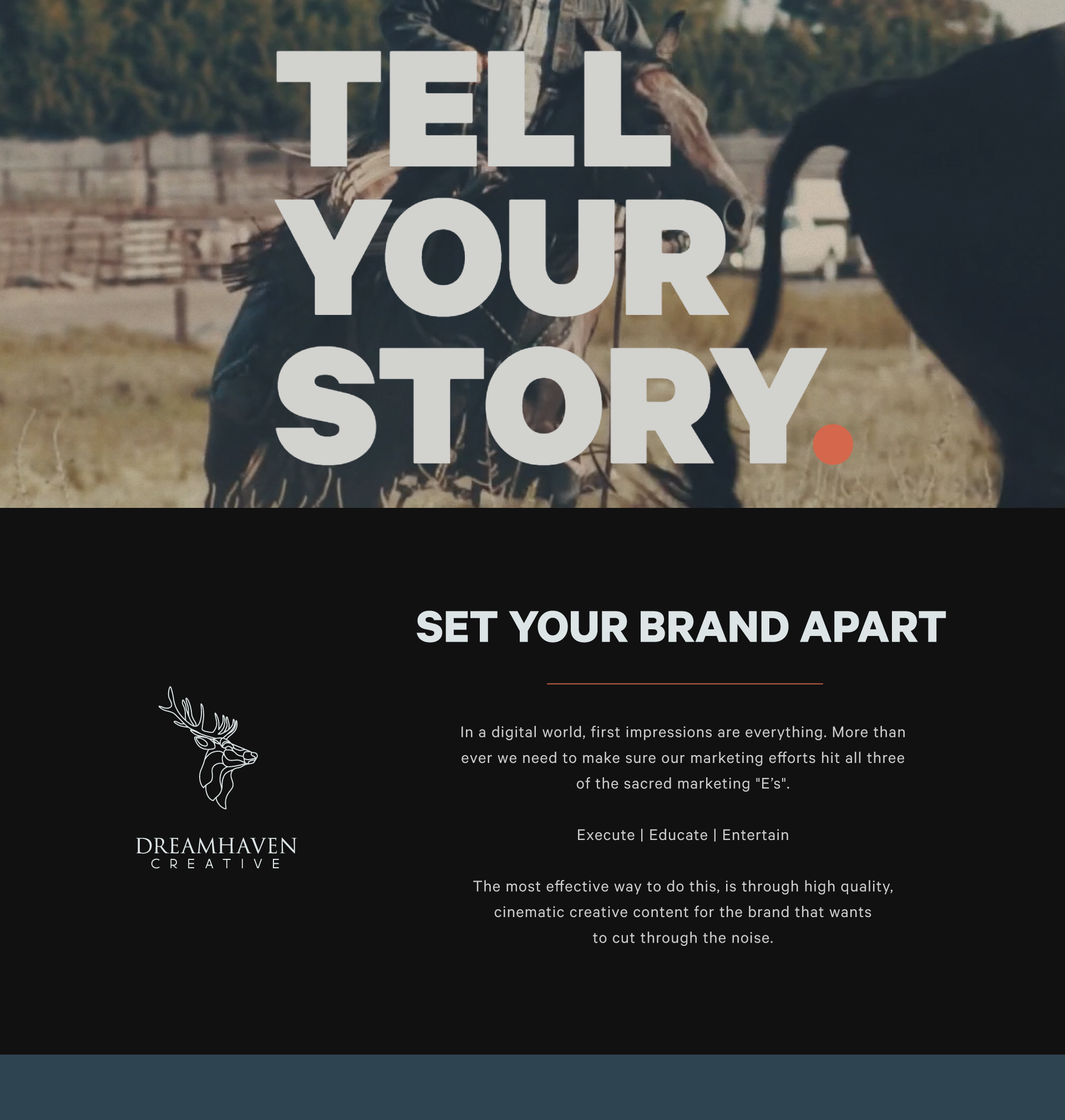 Dreamhaven Creative brand voice expressed by mvog