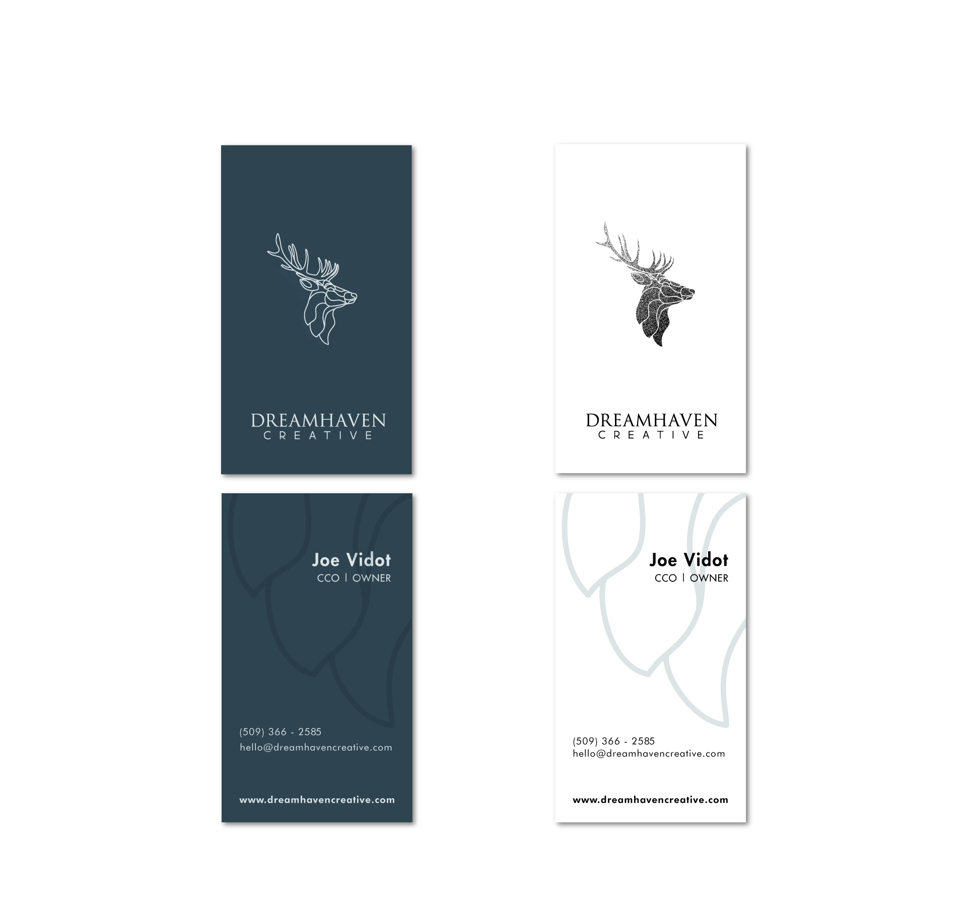 Dreamhaven Creative business card designed by mvog