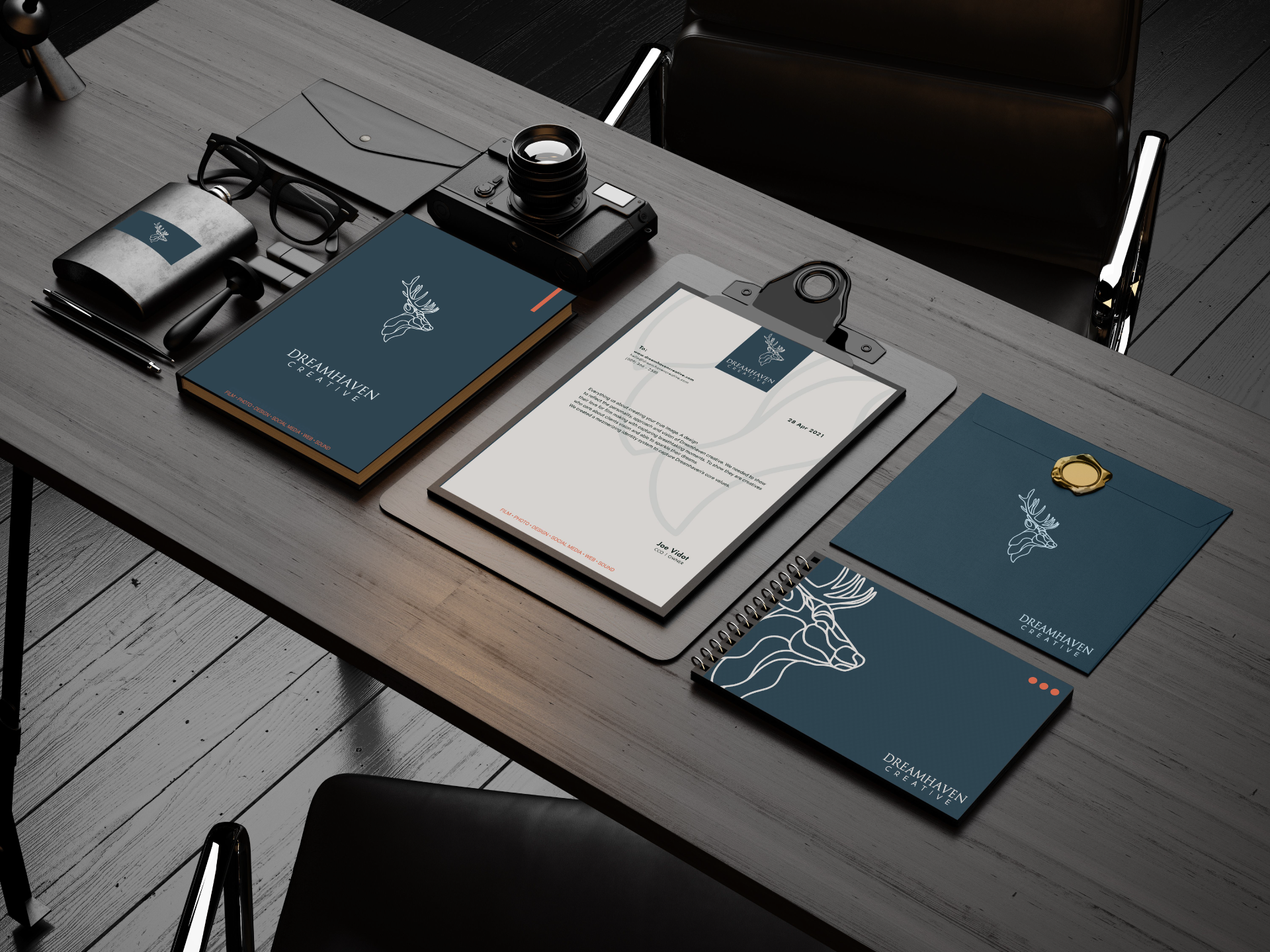Dreamhaven Creative stationary design by mvog